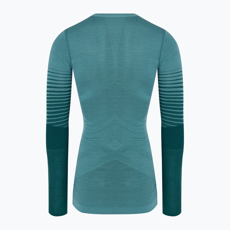 Дамска термоактивна блуза Smartwool Intraknit Thermal Merino Baselayer Pattern Crew cascade 4