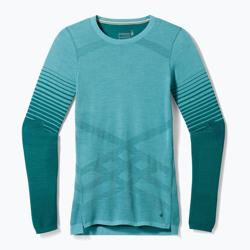 Дамска термоактивна блуза Smartwool Intraknit Thermal Merino Baselayer Pattern Crew cascade 7