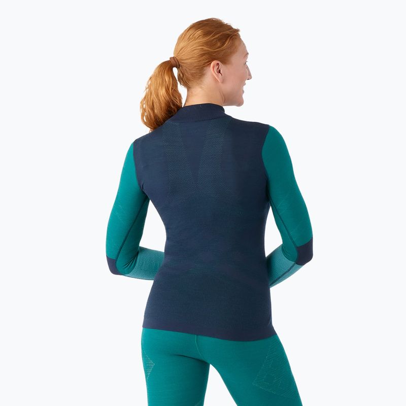 Дамска термоактивна блуза Smartwool Intraknit Thermal Merino Baselayer Colorblock 1/4 Zip navy 2