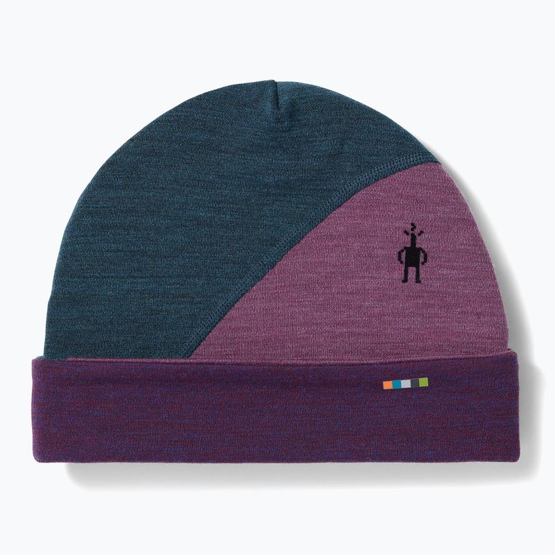 Зимна шапка Smartwool Thermal Merino Colorblock twilight blue heather