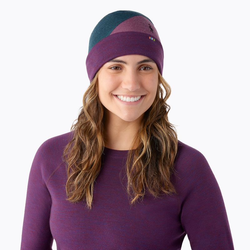Зимна шапка Smartwool Thermal Merino Colorblock twilight blue heather 5