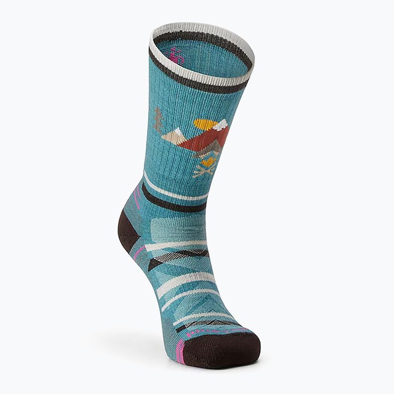 Дамски чорапи за трекинг Smartwool Hike Light Cushion Under The Stars Crew cascade green 6