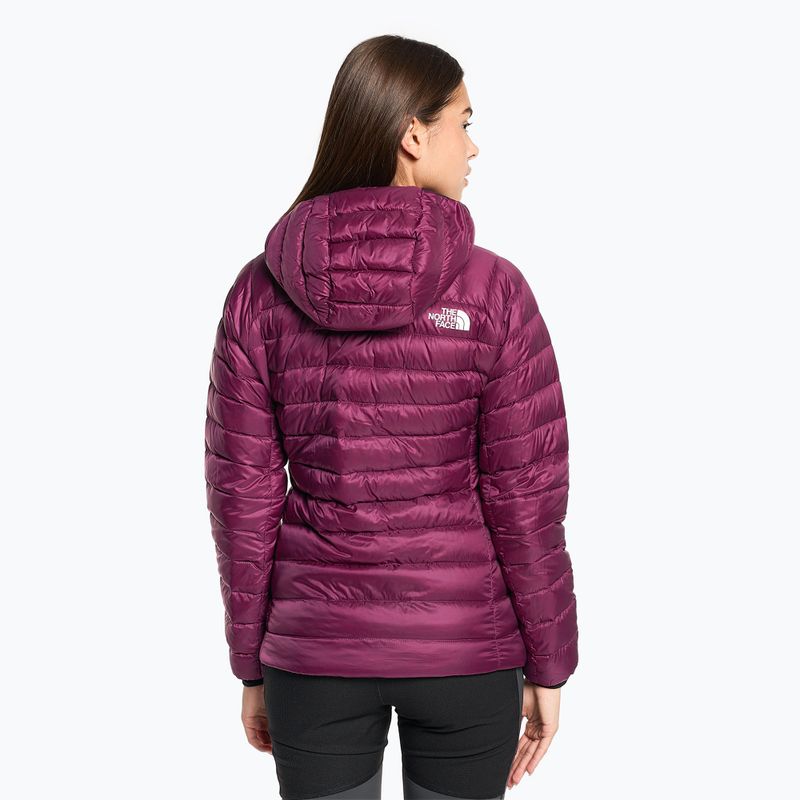 Дамско пухено яке The North Face Summit Breithorn Hoodie boysenberry 2