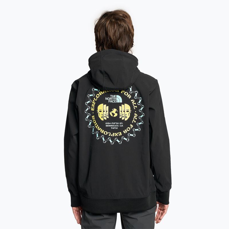 Мъжки суитшърт The North Face Tekno Logo Hoodie black/sun sprite 2