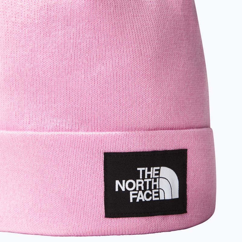 The North Face Док Worker Рециклирана зимна шапка в цвят орхидея 4