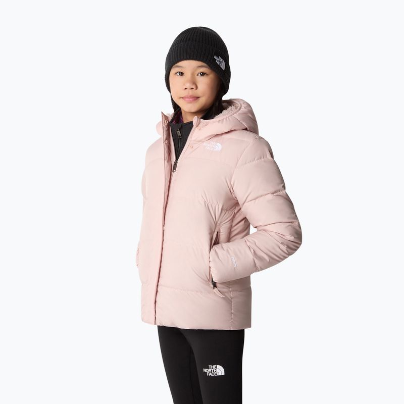 Детско пухено яке The North Face North Down Fleece Parka розов мъх 4