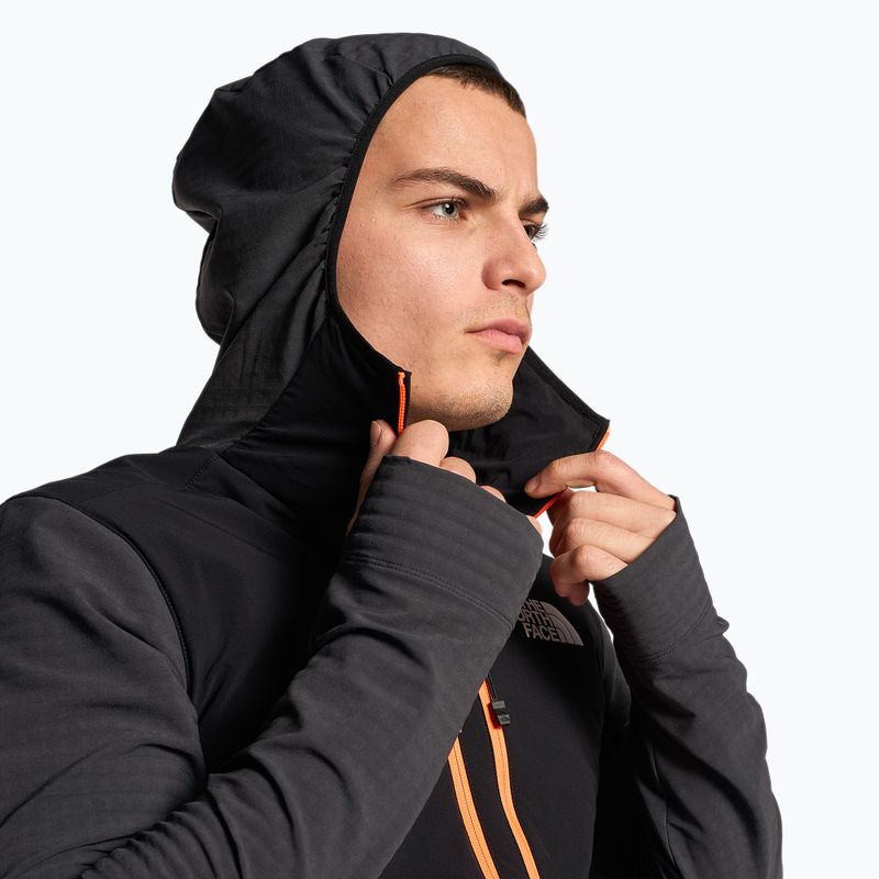 Мъжко яке The North Face Dawn Turn Hybrid Ventrix Midlayer sphalt grey/black/shocking orange 4