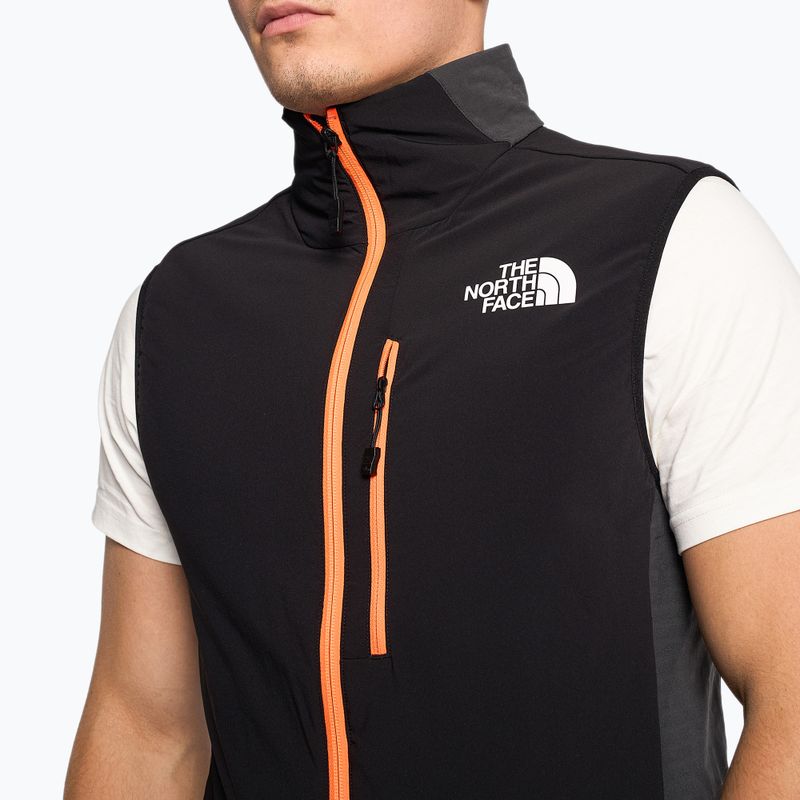 Дамска жилетка The North Face Dawn Turn Hybrid Ventrix асфалтово сиво/черно/шокиращо оранжево 3