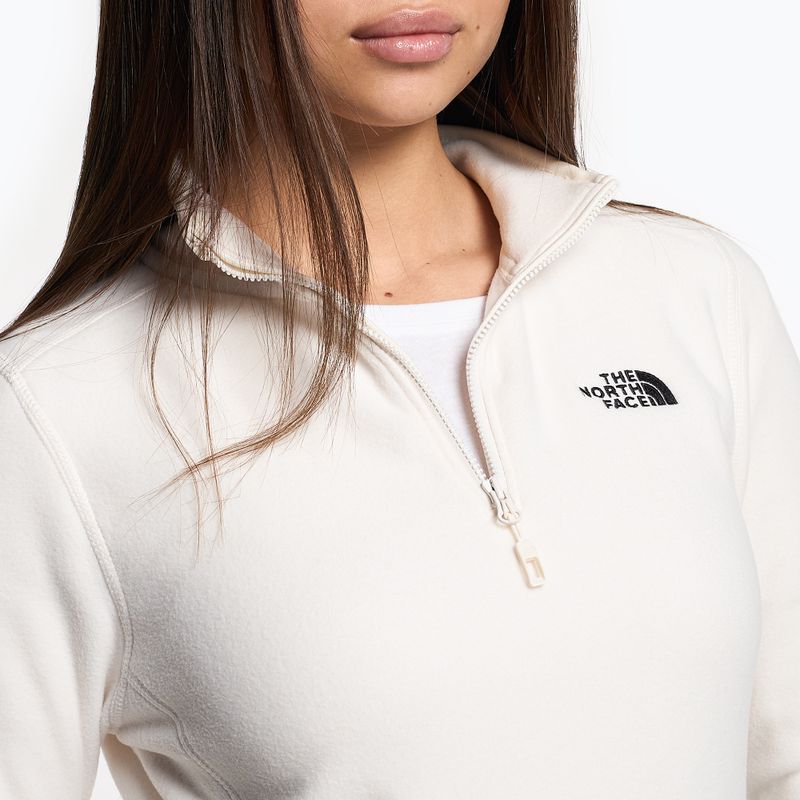 Дамски поларен суитшърт The North Face 100 Glacier 1/4 Zip gardenia white 3