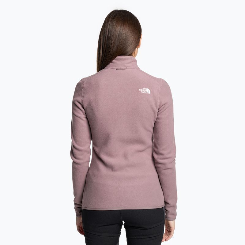 Дамски поларен суитшърт The North Face 100 Glacier Fz fawn grey 2