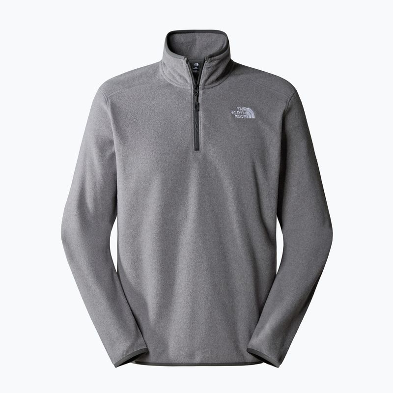 Мъжки суитшърт с полар The North Face 100 Glacier 1/4 Zip medium grey heather 4