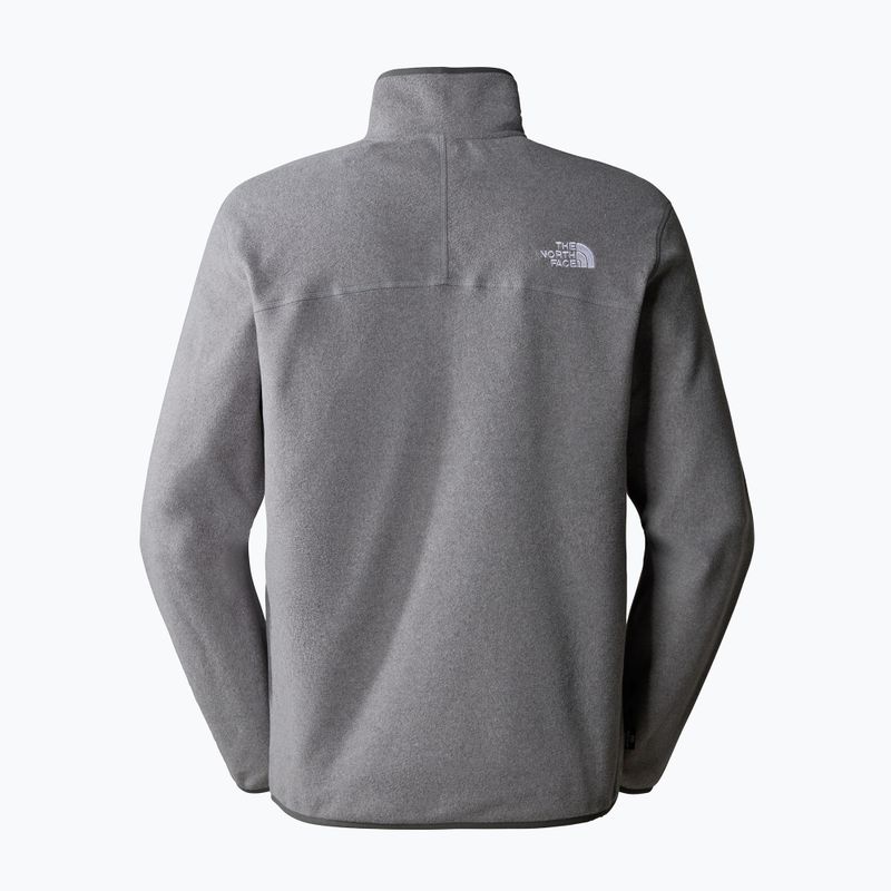 Мъжки суитшърт с полар The North Face 100 Glacier 1/4 Zip medium grey heather 5