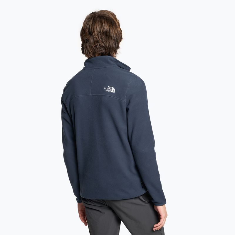 Мъжки поларен суитшърт The North Face 100 Glacier 1/4 Zip summit navy 2