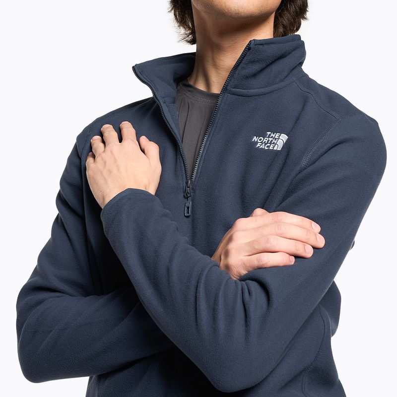 Мъжки поларен суитшърт The North Face 100 Glacier 1/4 Zip summit navy 3