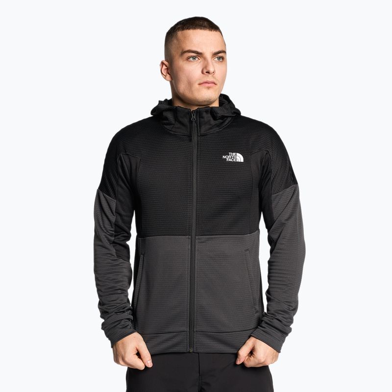 Мъжки суитшърт за трекинг The North Face Ma Full Zip Fleece asphalt grey/black