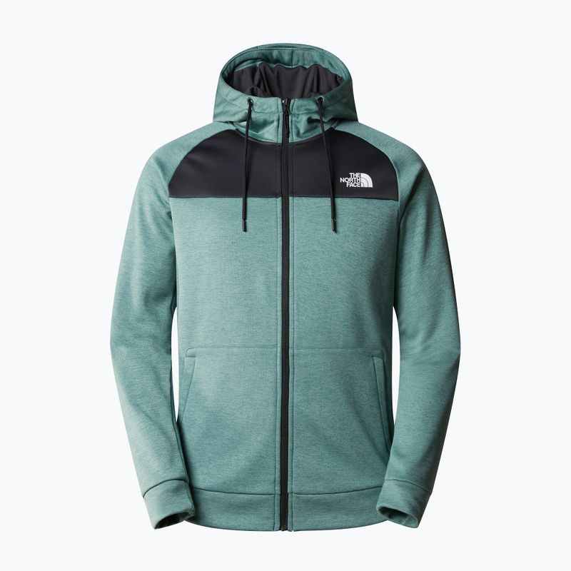 Мъжки суитшърт The North Face Reaxion Fleece F/Z Hoodie dark sage heather/asphalt grey 4