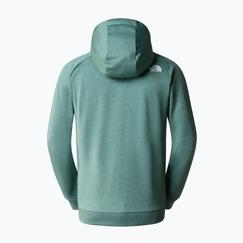 Мъжки суитшърт The North Face Reaxion Fleece F/Z Hoodie dark sage heather/asphalt grey 5