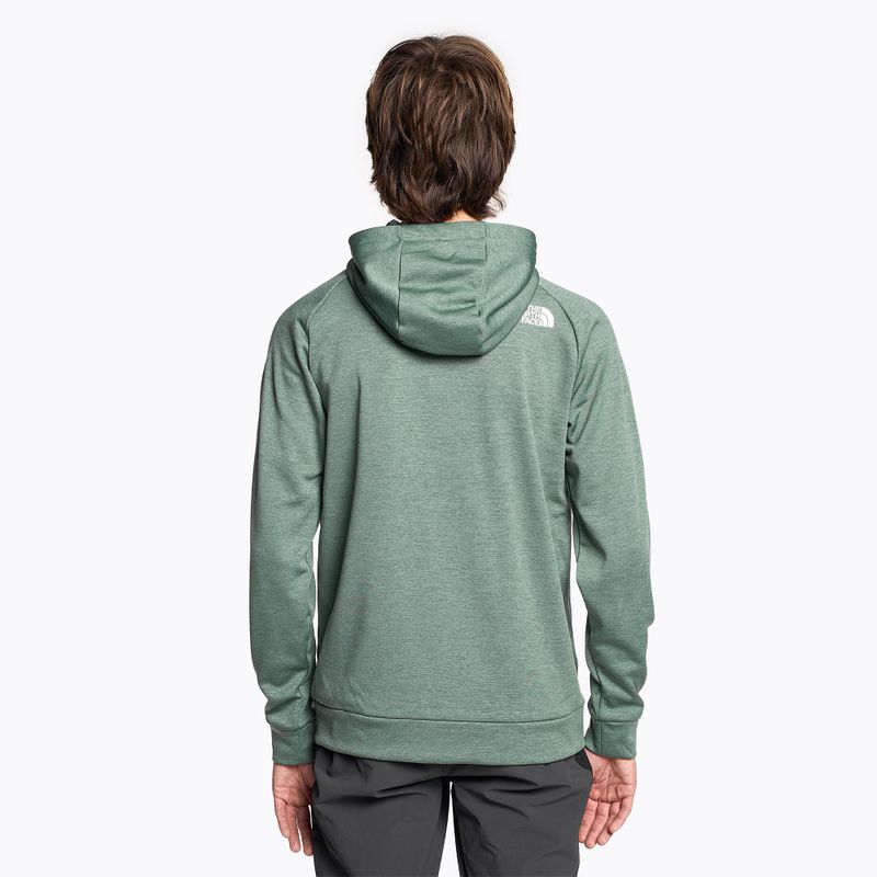 Мъжки суитшърт The North Face Reaxion Fleece F/Z Hoodie dark sage heather/asphalt grey 2