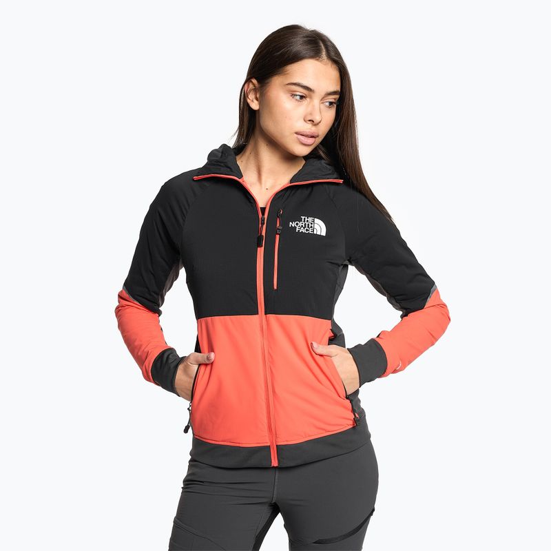 Хибридно яке за жени The North Face Dawn Turn Hybrid Ventrix Hoodie radiant orange/black/asphalt