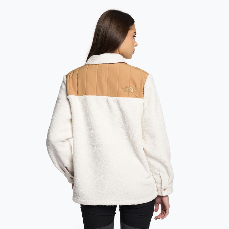 Дамска блуза The North Face Cragmont Fleece Shacket gardenia white/almond butter 2