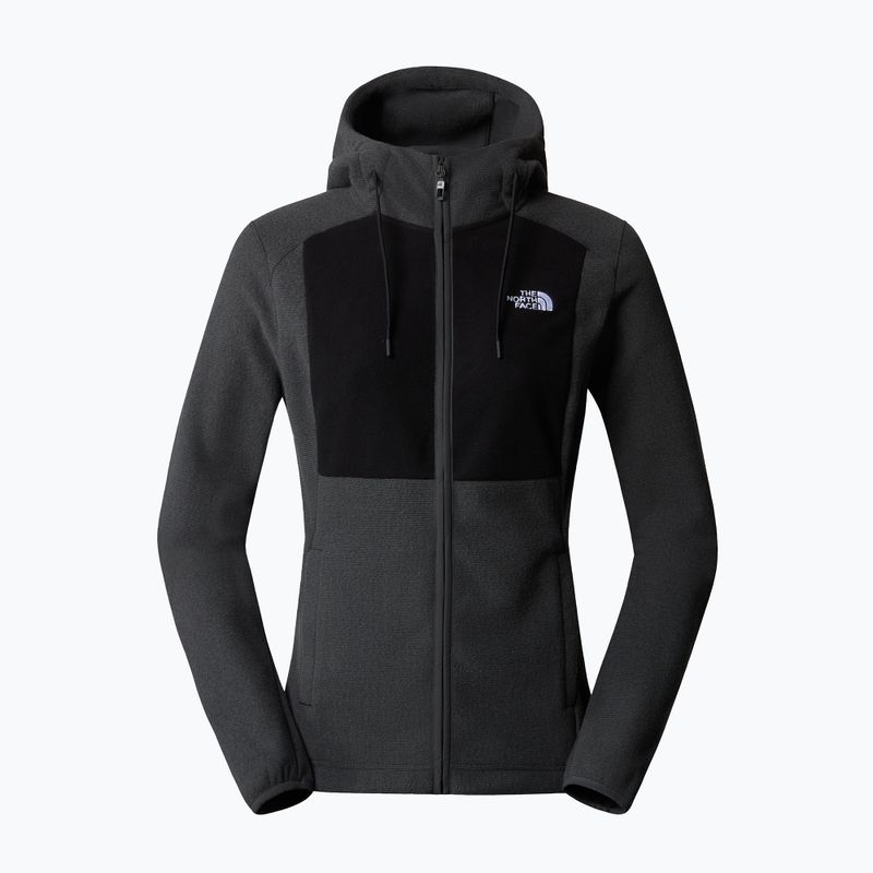 Дамска качулка The North Face Homesafe Full Zip Fleece Hoodie black/asphalt grey stripe/black 5