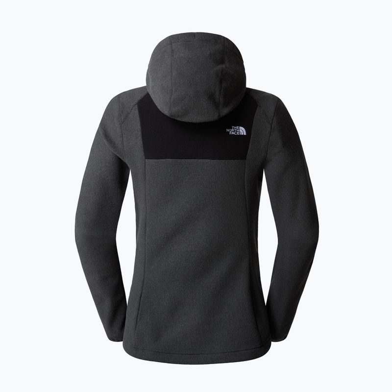 Дамска качулка The North Face Homesafe Full Zip Fleece Hoodie black/asphalt grey stripe/black 6