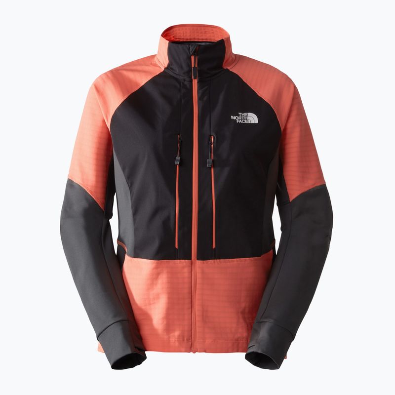 Дамско софтшел яке The North Face Dawn Turn Softshell черно/радиант оранжево/асфалтово сиво 5