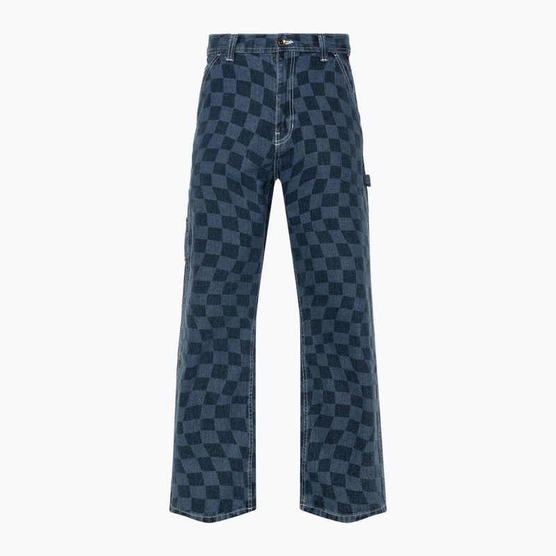 Мъжки панталони Vans Drill Chore Carp checkerboard denim/indigo
