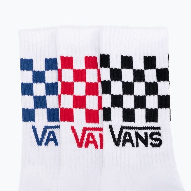 Мъжки чорапи Vans Classic Check Crew 3 чифта white 6