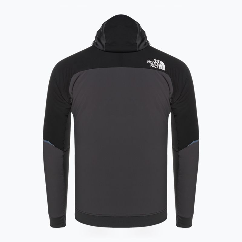 Мъжко хибридно яке The North Face Dawn Turn Hybrid Ventrix Hoodie asphalt grey/black/orange 7