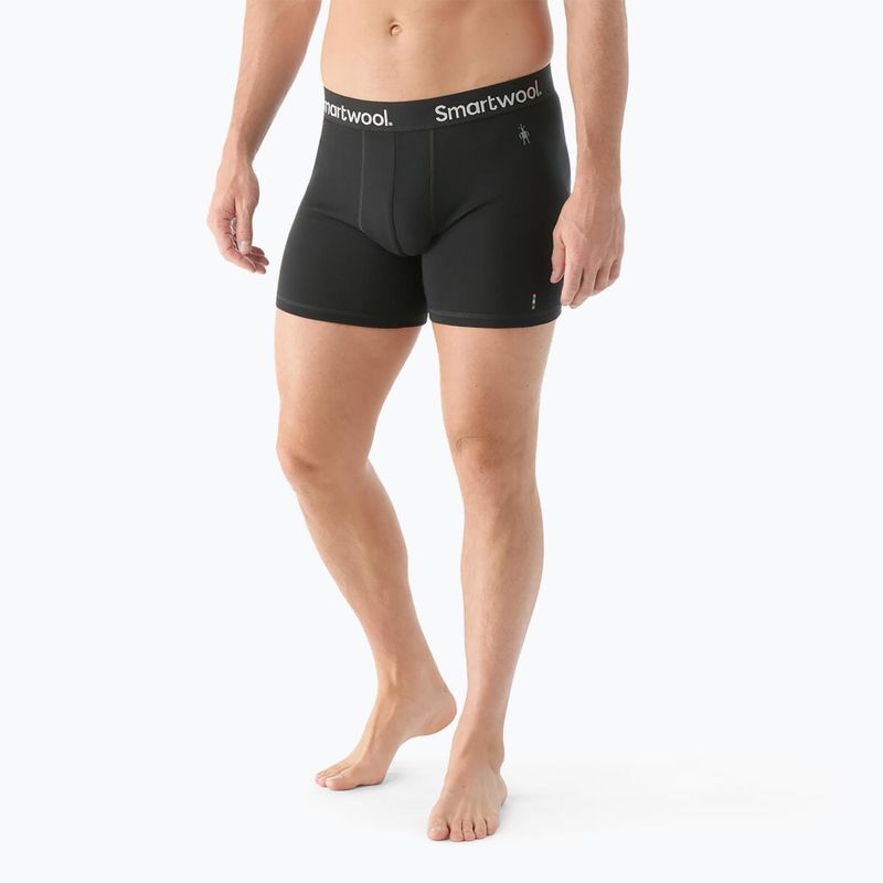 Мъжки термоактивни боксерки Smartwool Everyday Merino Boxer Brief Boxed black 2