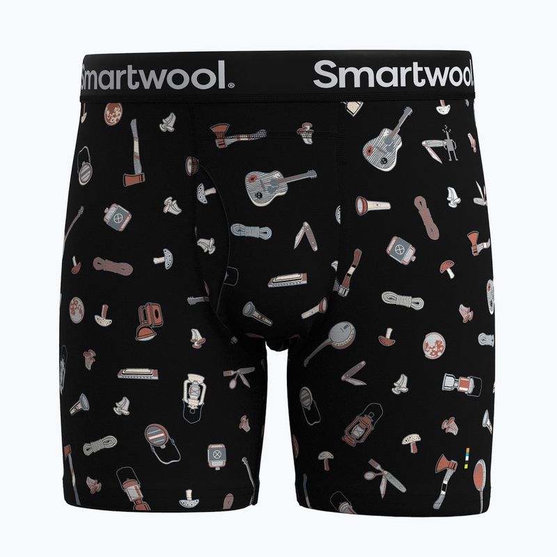 Мъжки боксерки Smartwool Merino Print Brief black gone camping 3