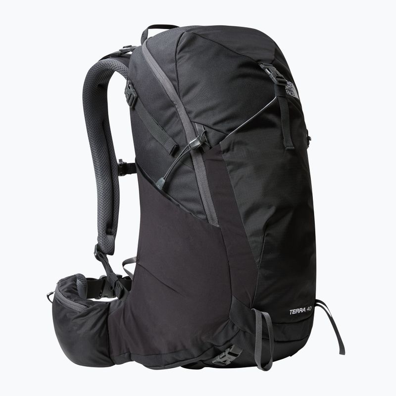 The North Face Terra 40 л черна/асфалтово сива раница за трекинг