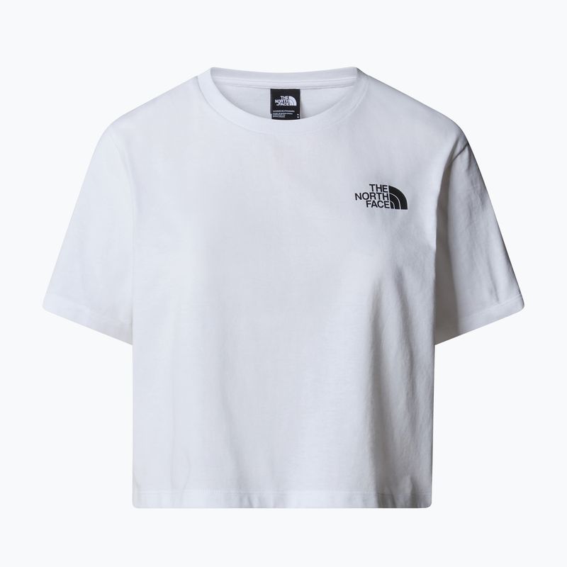 The North Face дамска тениска Simple Dome Cropped Slim Tee tnf white 4