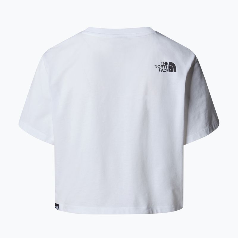 The North Face дамска тениска Simple Dome Cropped Slim Tee tnf white 5