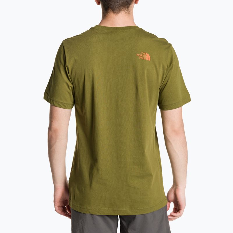 Мъжка тениска The North Face Rust 2 forest olive 2