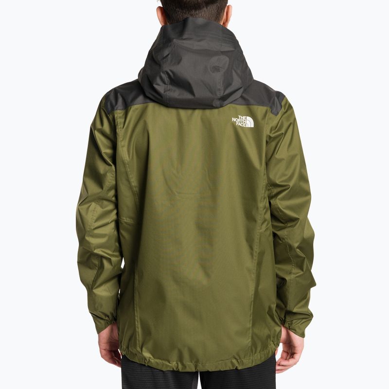 Мъжко яке за дъжд The North Face Quest Zip-In forest olive/asphalt grey 2