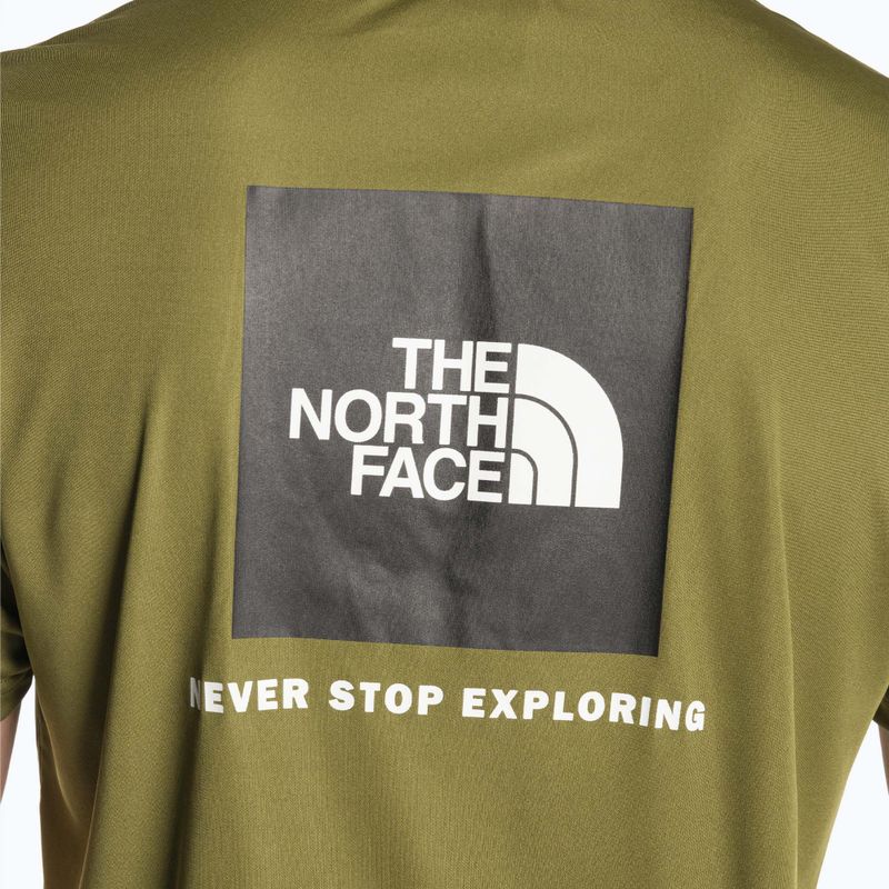 Мъжка тренировъчна тениска The North Face Reaxion Red Box forest olive 4