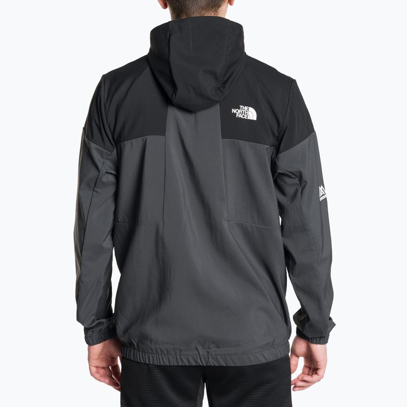 Мъжко яке The North Face Ma Wind Track asphalt сиво/черно 2