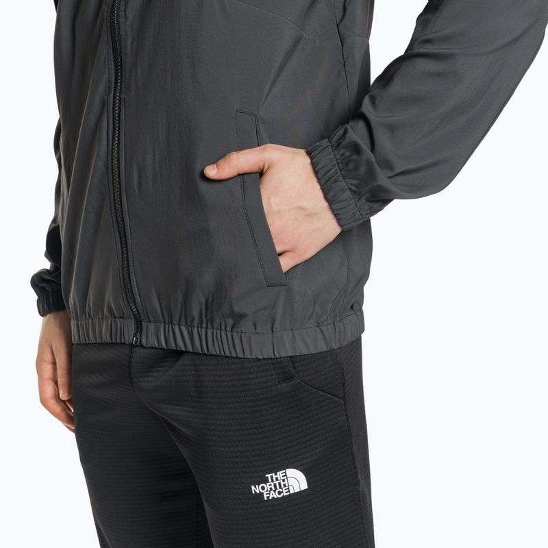 Мъжко яке The North Face Ma Wind Track asphalt сиво/черно 5