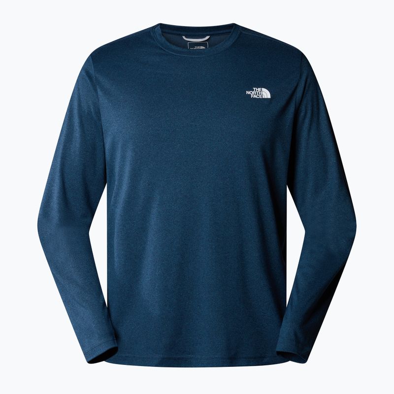 Мъжки тренировъчен екип с дълъг ръкав The North Face Reaxion Amp Crew shady blue dark heather