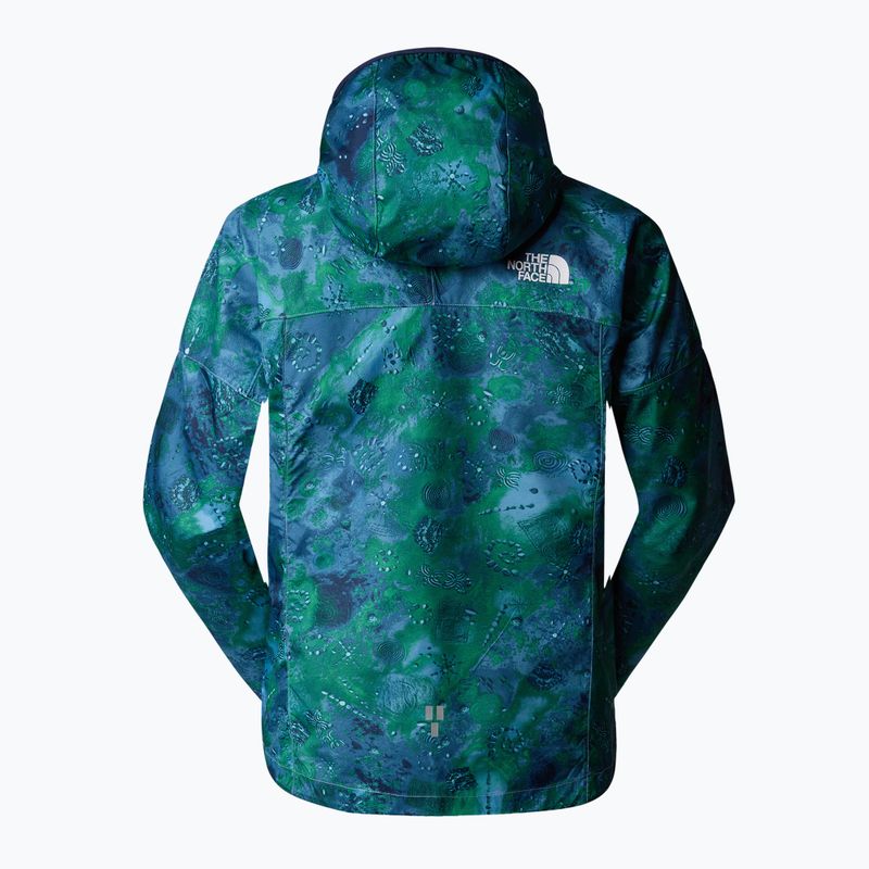 Дамско яке за бягане The North Face Higher Run Wind steel blue trailglyph s 2