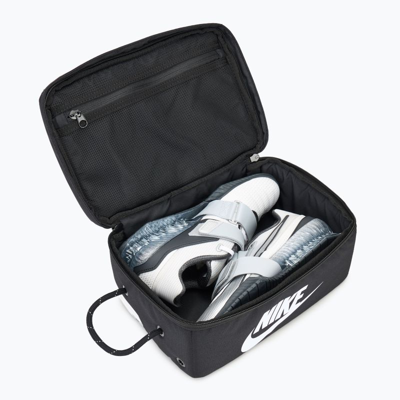 Чанта за тренировка квадратна Nike Small 8 l black/ black/white 4
