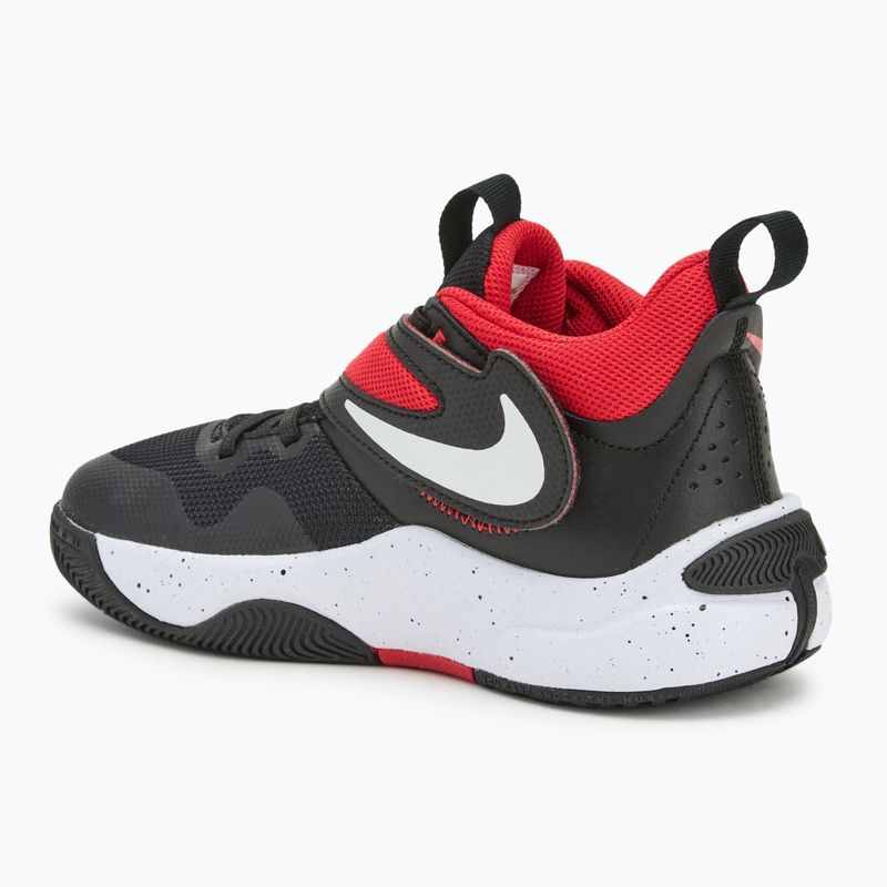 Детски баскетболни обувки Nike Team Hustle D11 black/ white/ university red 3