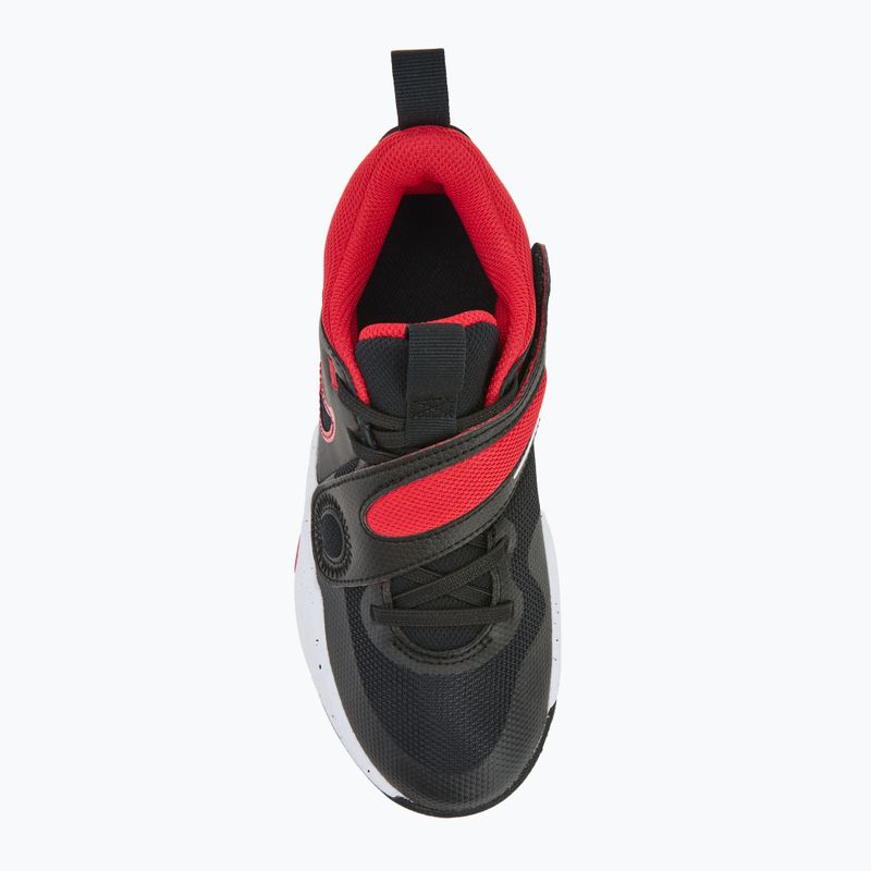 Детски баскетболни обувки Nike Team Hustle D11 black/ white/ university red 5