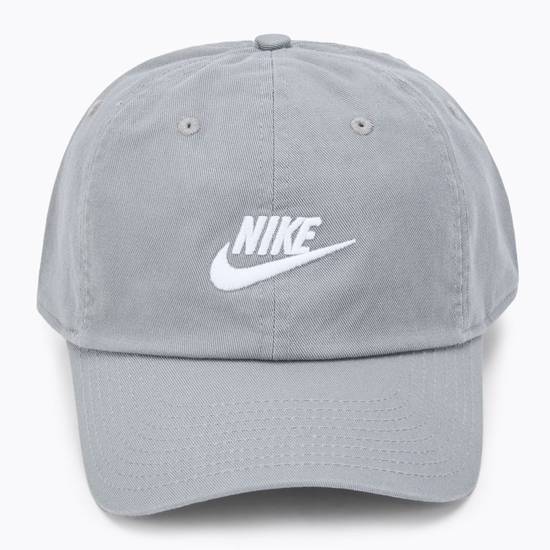 Бейзболна шапка Nike Club Unstructured Futura Wash particle grey/white 2