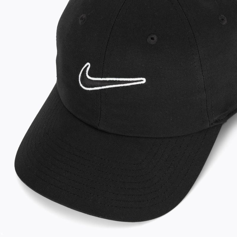Шапка с козирка Nike Club Unstructured Swoosh black/black 3