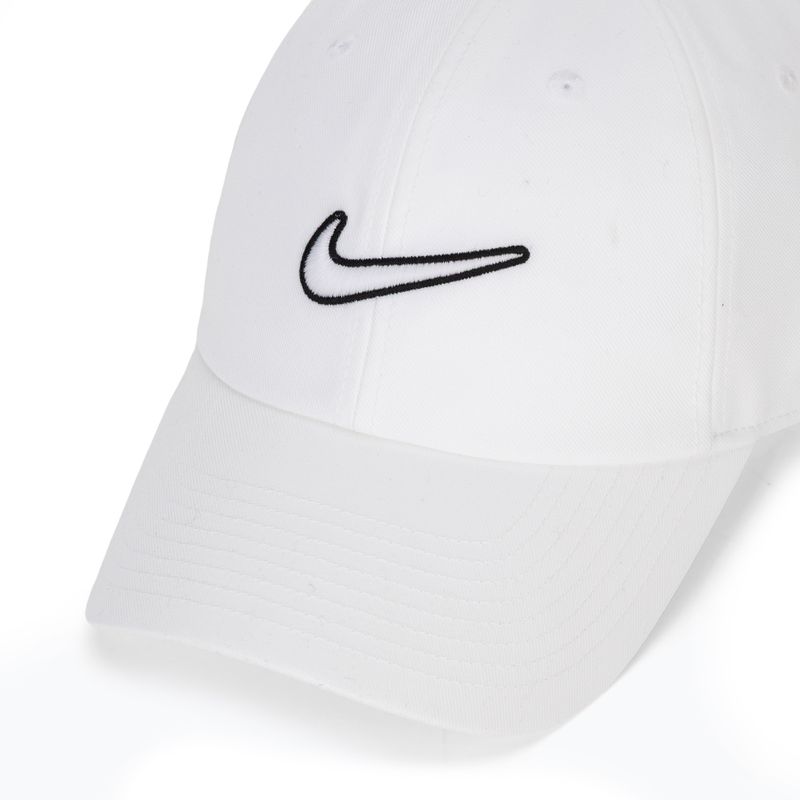 Шапка с козирка Nike Club Unstructured Swoosh white/white 3