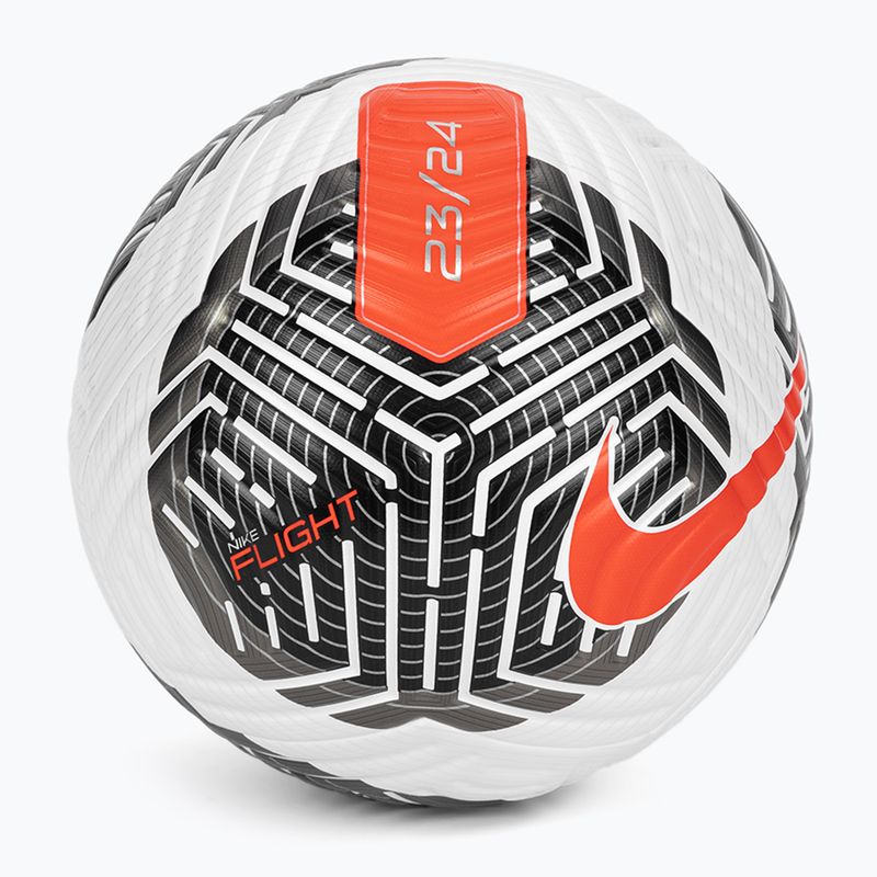 Футболна топка Nike Flight white/ black/ bright crimson размер 5