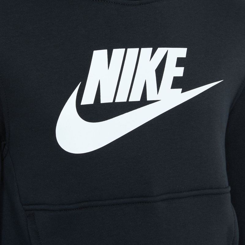 Детски Nike Club Fleece Hoodie черен/бял 3